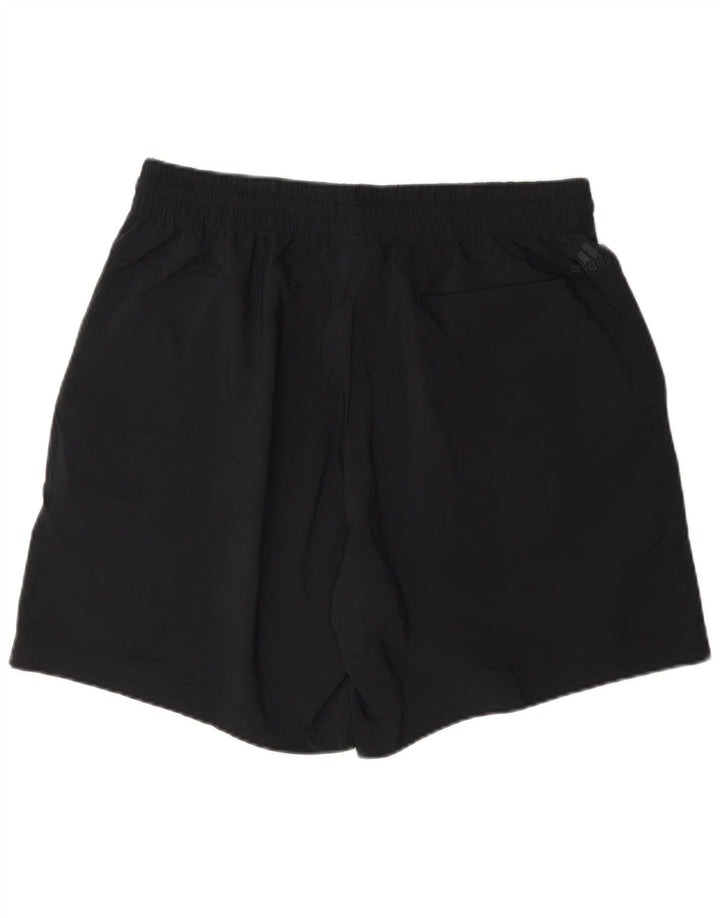 Adidas Herre grafiske sportsshorts store sorte polyester