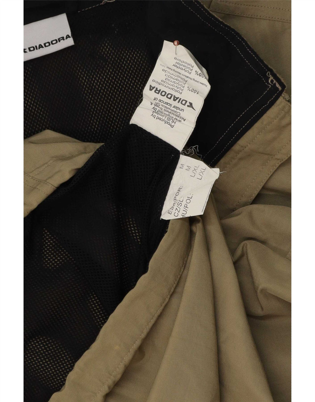 Diadora Regnjakke til mænd UK 38 Medium Beige Polyamid