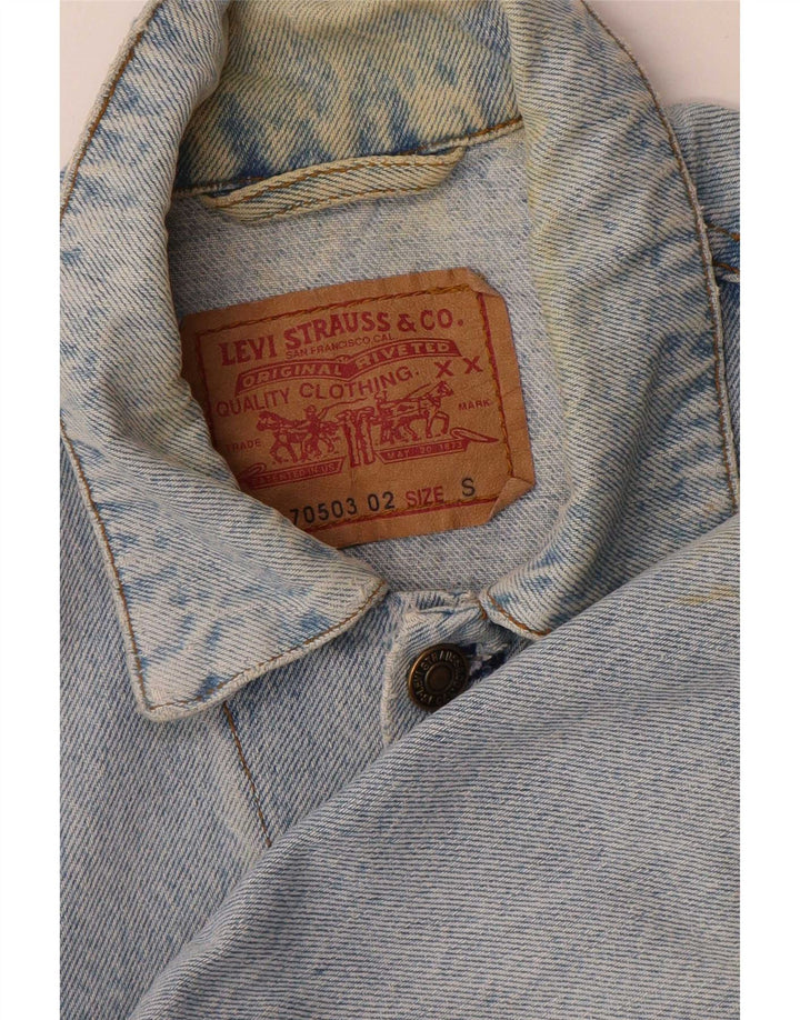 Levi's Herre denimjakke UK 36 Lille blå bomuld