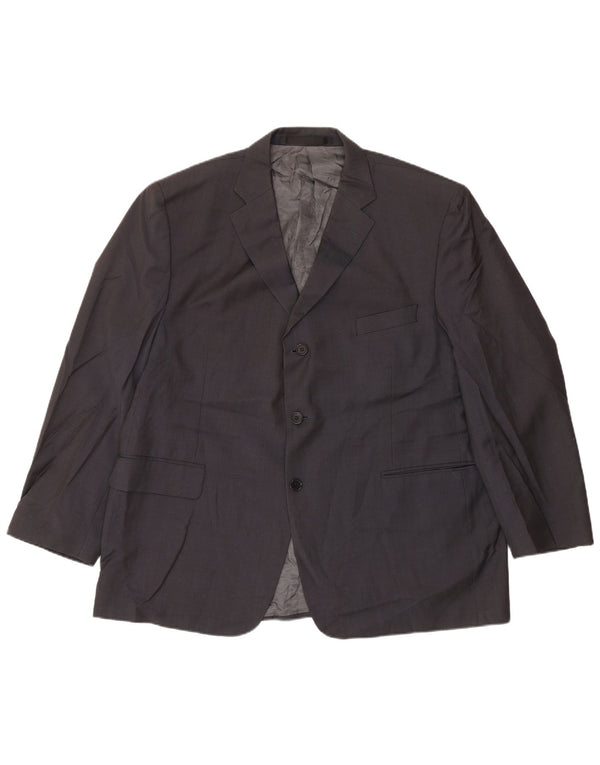 Marks & Spencer Herre 3-knaps blazerjakke UK 46 3XL Marineblå Uld