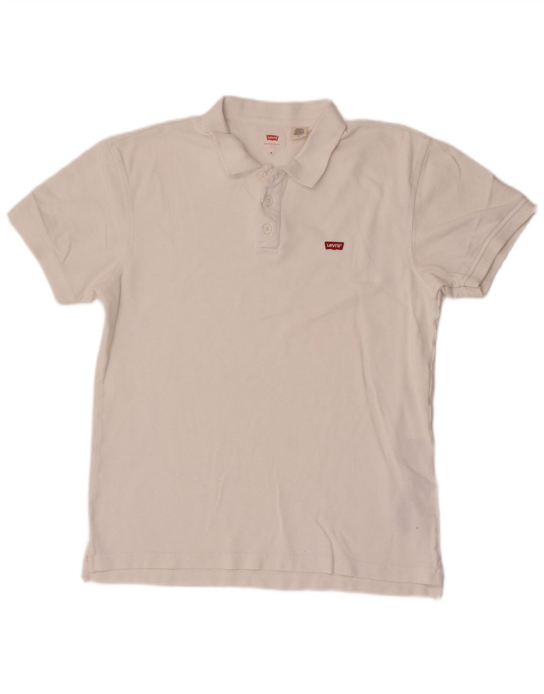 Levi's herre poloshirt Medium hvid bomuld