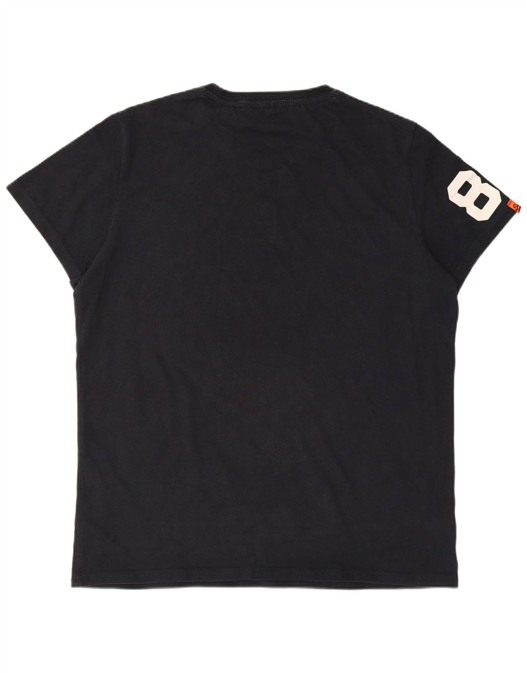 Superdry Grafisk T-shirt top til mænd 2XL sort bomuld