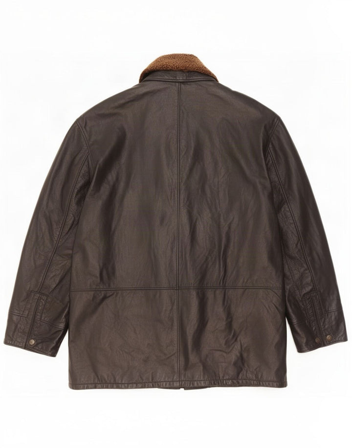 Suprema Herre Læderjakke IT 58 4XL Sort