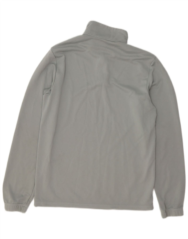 Adidas Herre Aeroready Zip Neck Pullover Træningsdragt Top Medium Grey Polyester