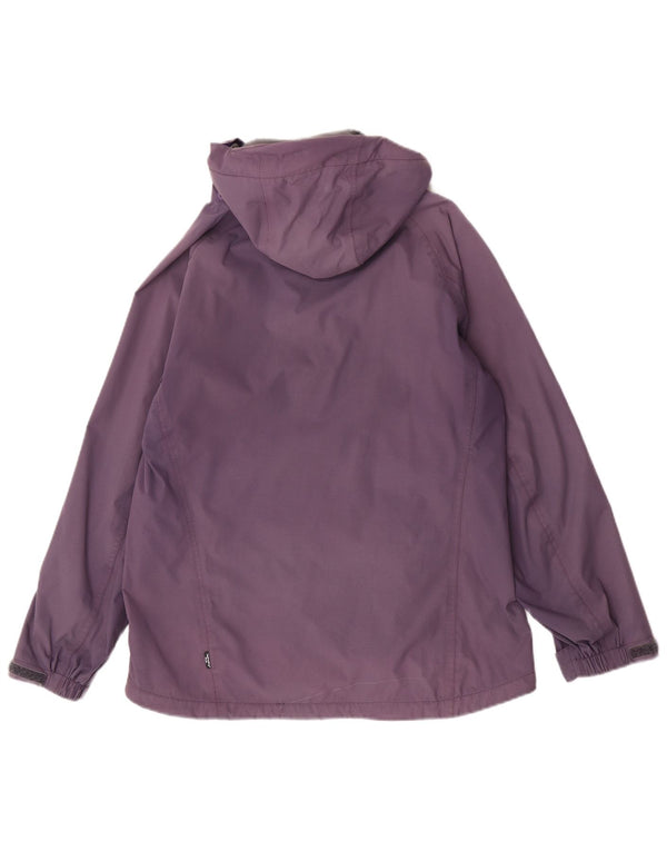 Sprayway Womens Hooded Waterproof Jacket UK 12 Medium Purple Polyamide