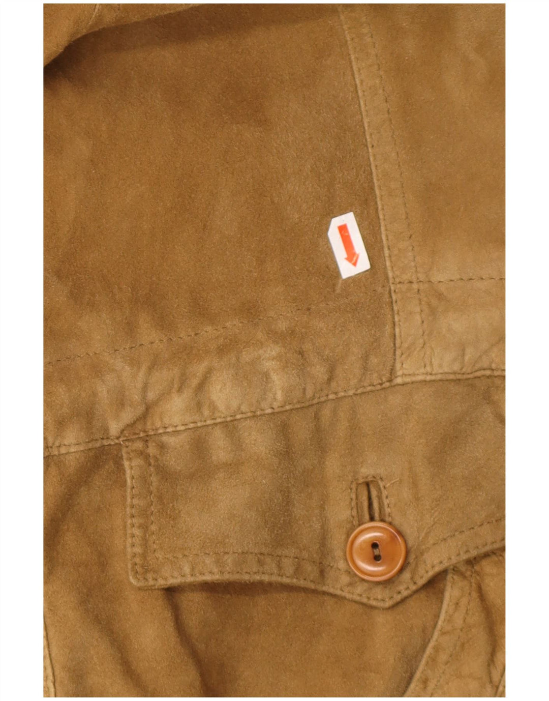 NAZARENO GABRIELLI Womens Oversized Suede Jacket IT 42 Medium Beige Cupro