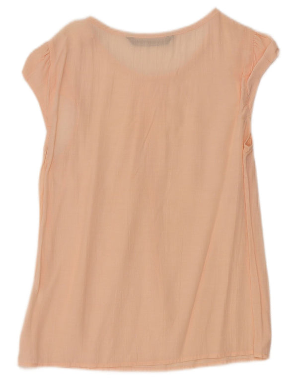 Zara Dame Bluse Top UK 8 Small Pink
