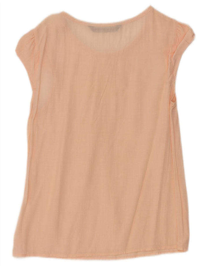 Zara Dame Bluse Top UK 8 Small Pink