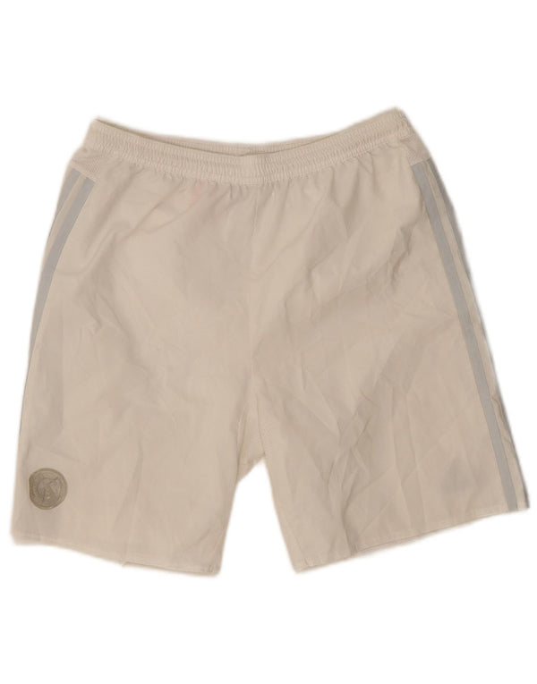 Adidas Boys Climacool Sportsshorts 13-14 År Hvid Polyester