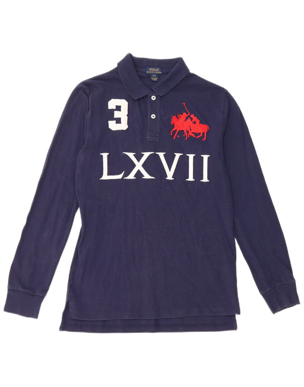 Polo Ralph Lauren Boys Graphic Polo Shirt 14-15 Years Large Navy Blue