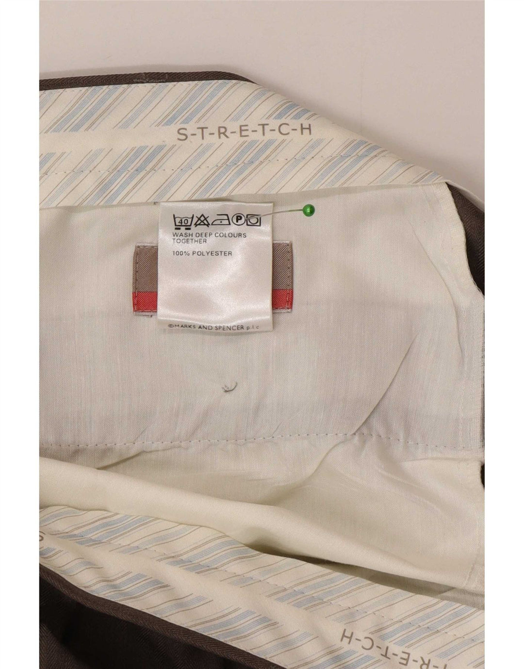 Marks & Spencer Herre Pegged Suit Bukser W36 L31 Grå Polyester