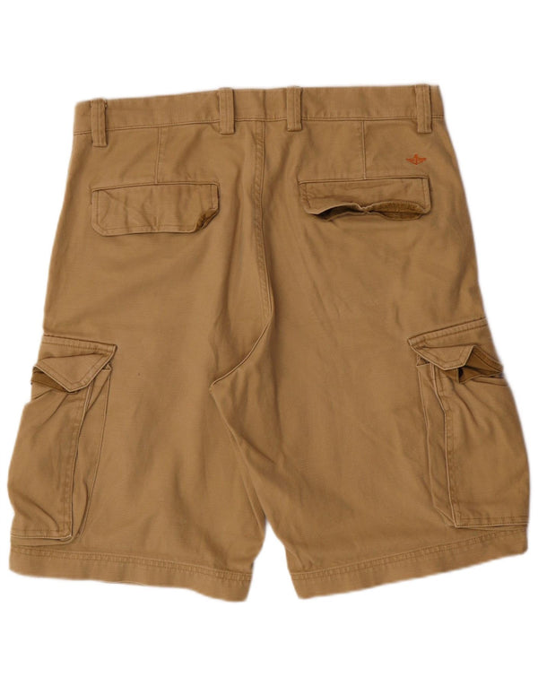 DOCKERS Herre Cargo Shorts W32 Medium Beige Bomuld