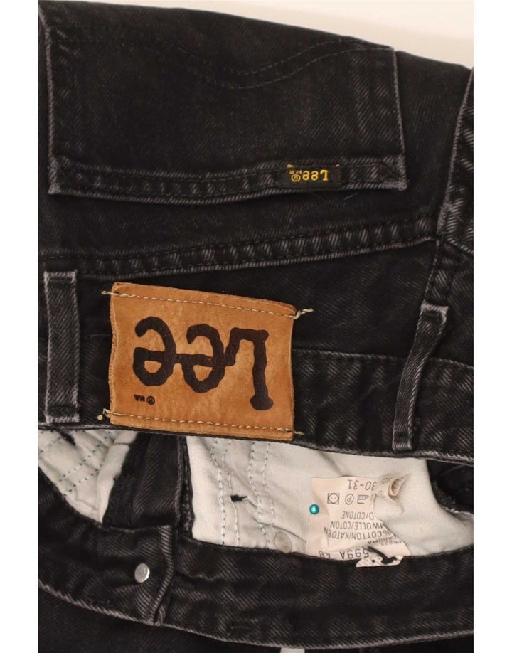 Lee Lige Jeans til kvinder W30 L26 Sort Bomuld