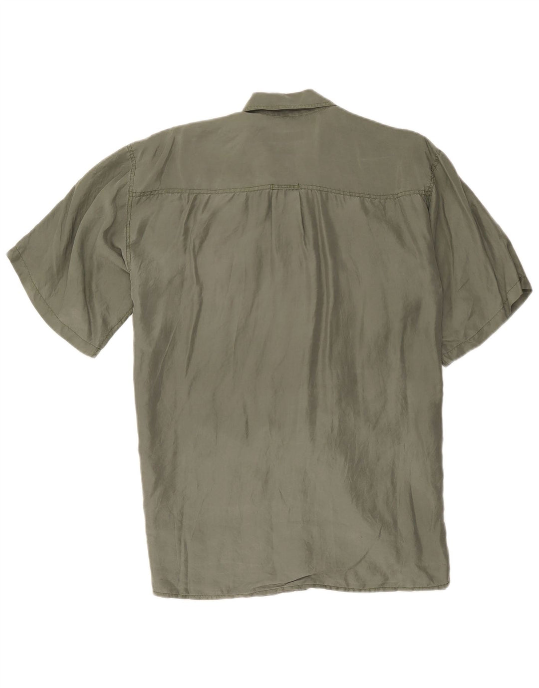 Bogari Kortærmet Herreskjorte Medium Khaki Silke