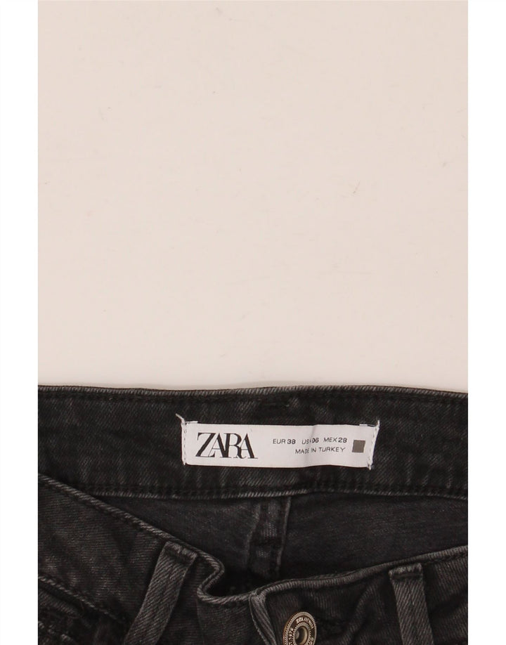 Zara Dame Skinny Jeans EU 38 Small W28 L30 Sort