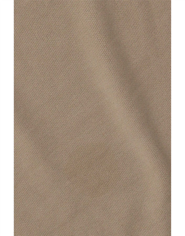 Zara Womens Crop Oversized Top Langærmet UK 10 Small Beige