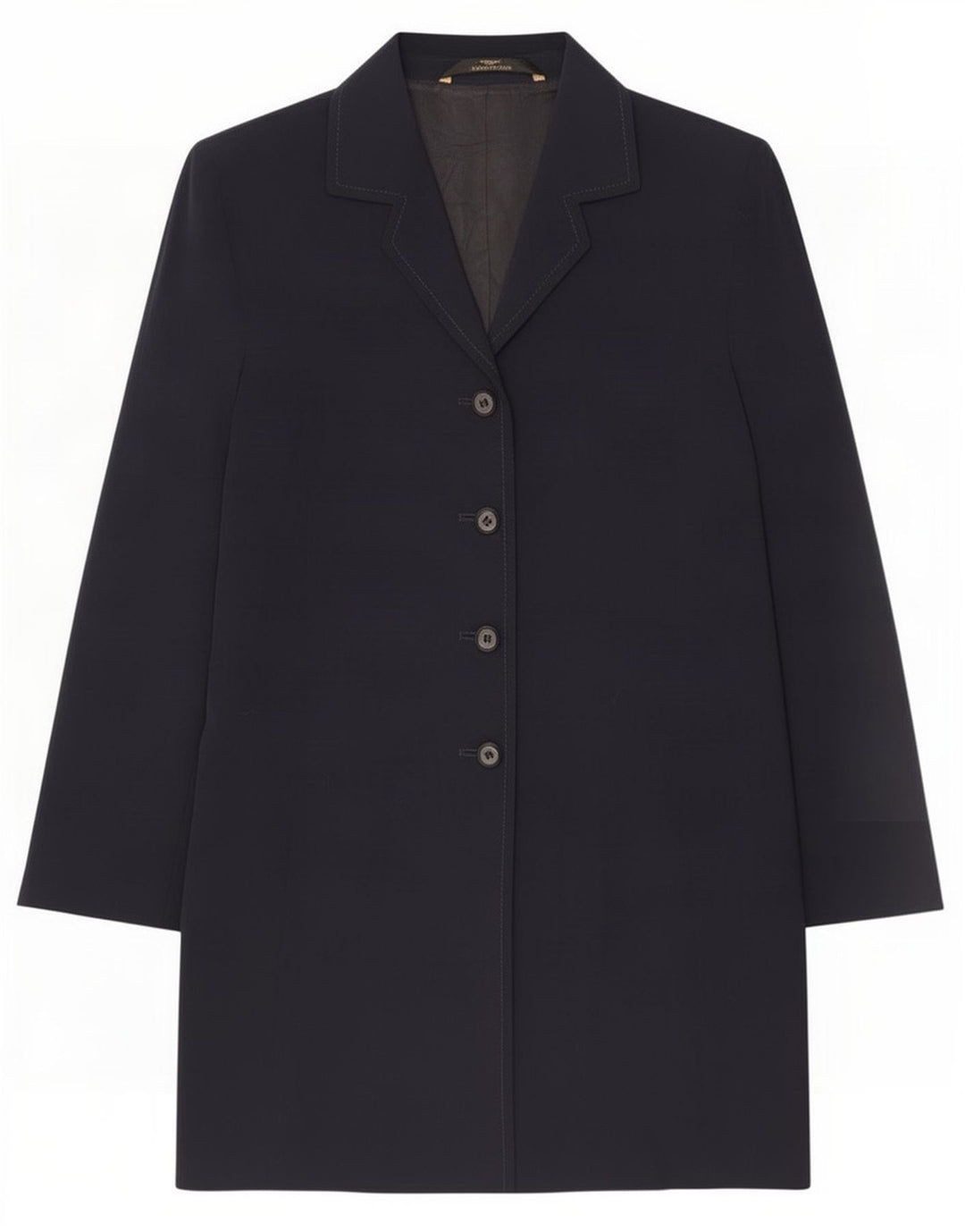Marks & Spencer Dame St. Michael Overfrakke UK 14 Large Navy Blue Polyester