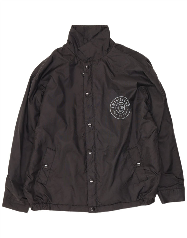 Americanino Herre Windbreaker Jacket UK 42 XL Sort Nylon