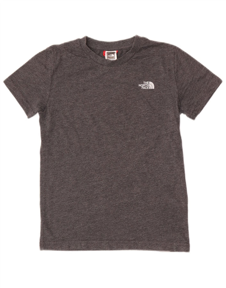 The North Face Boys T-Shirt Top 9-10 år Medium Grå Bomuld
