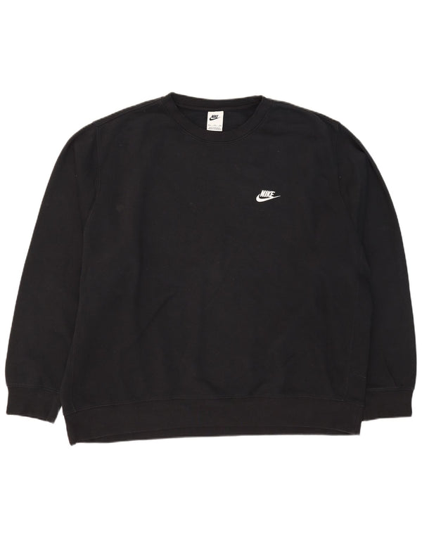 Nike Herre Sweatshirt Jumper 2XL Sort Bomuld
