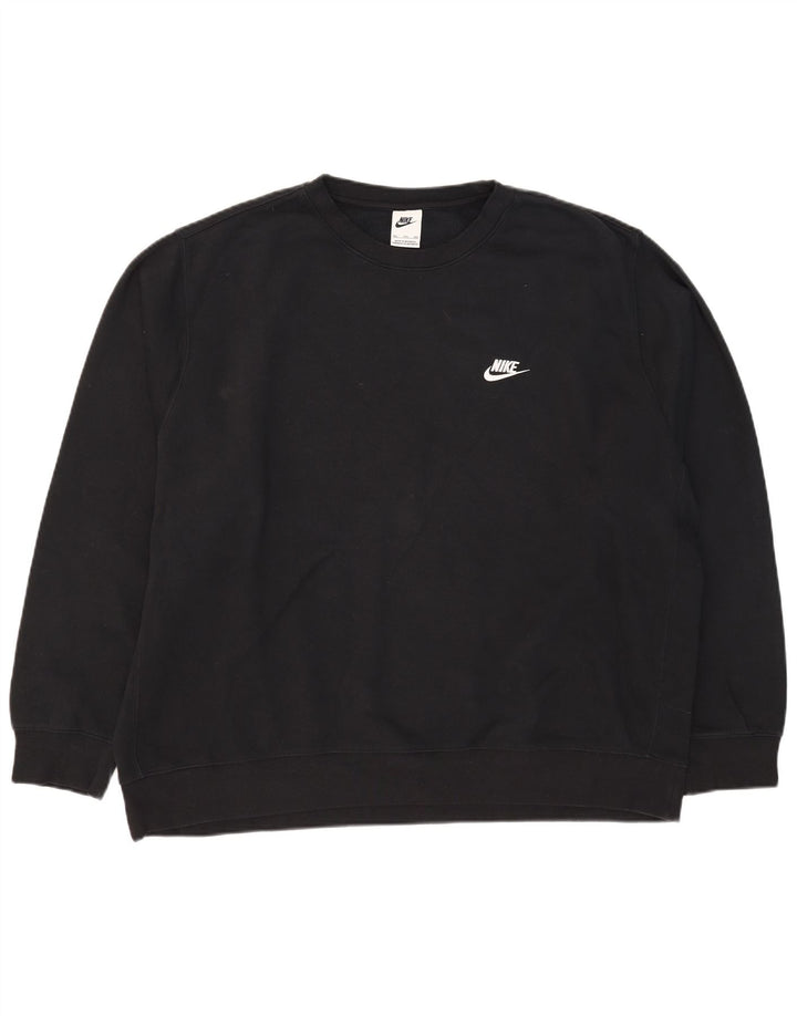 Nike Herre Sweatshirt Jumper 2XL Sort Bomuld