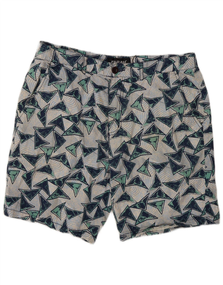 Farah Chino Shorts til mænd W32 Medium Flerfarvet geometrisk bomuld