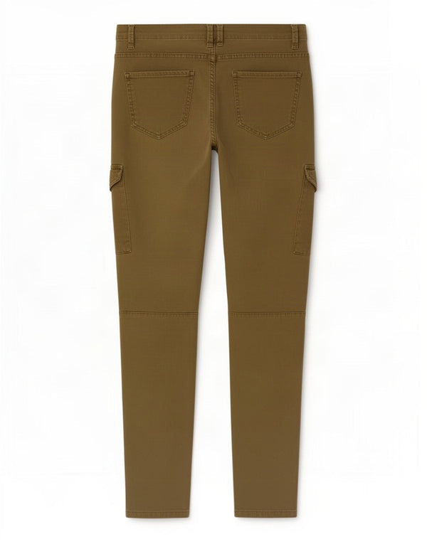 Zara Womens Slim Cargo Trousers EU 38 Small W30 L26 Khaki