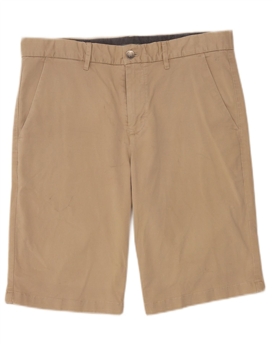 Calvin Klein Herre Chino Shorts W32 Medium Beige Bomuld