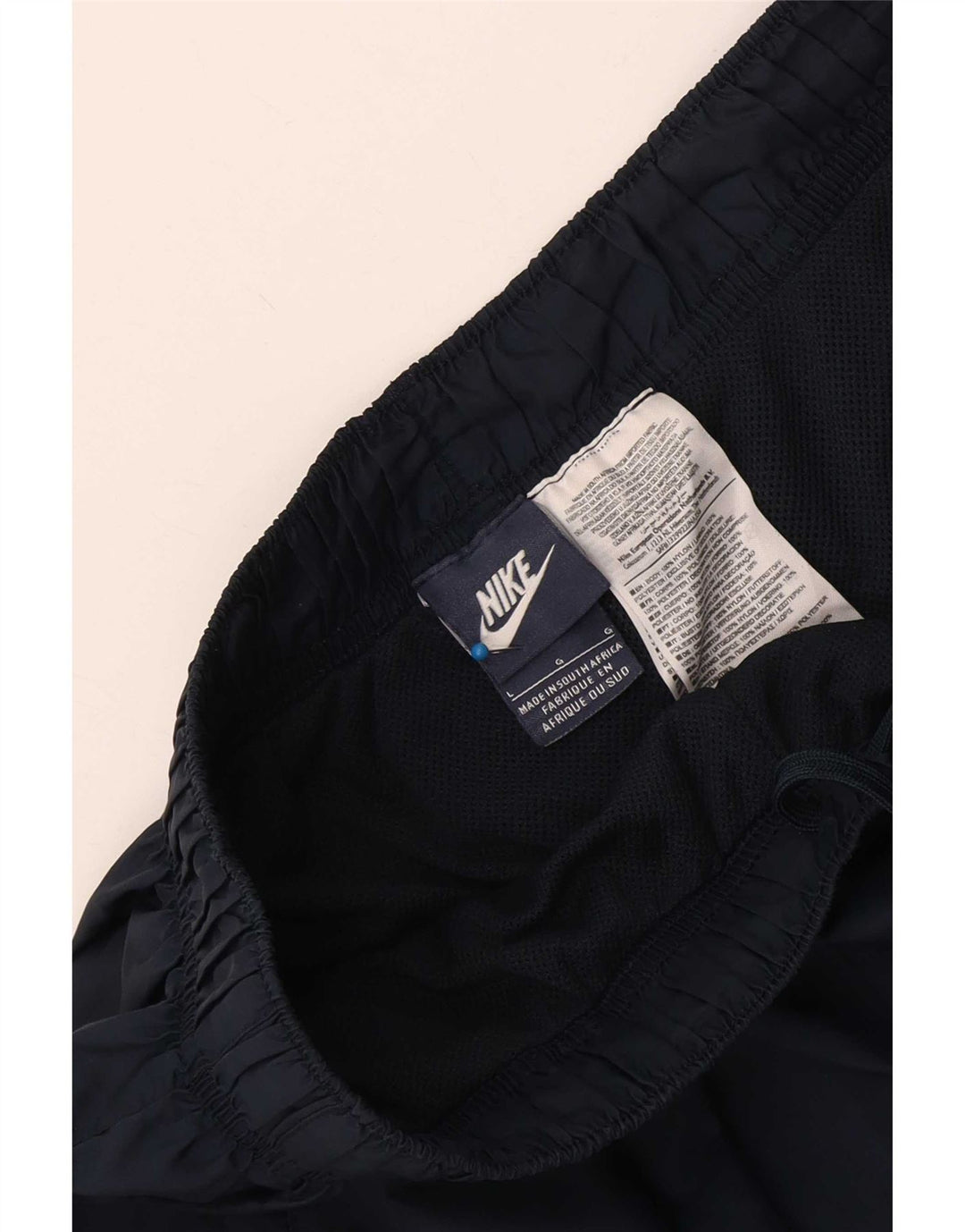 Nike Herre Capri træningsdragt Bukser Large Navy Blue Colourblock Nylon