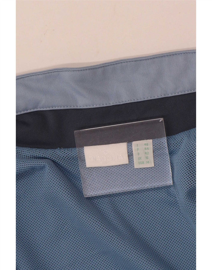 Diadora Womens Oversized træningsdragt Topjakke UK 16 Large Blue Colourblock
