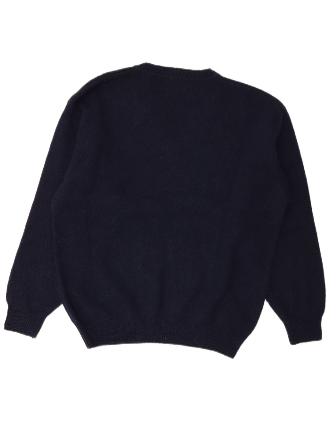 Sergio Tacchini Herre V-hals sweater XL marineblå uld