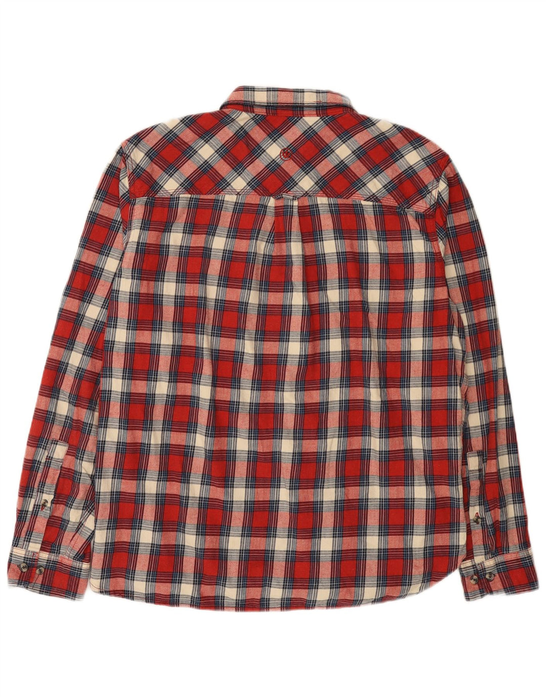 Fat Face Herre Regular Fit Flanellskjorte XL Rød Ternet Bomuld