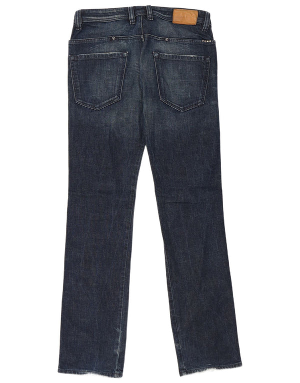 Diesel Herre Paddom Straight Jeans W31 L34 Marineblå Bomuld