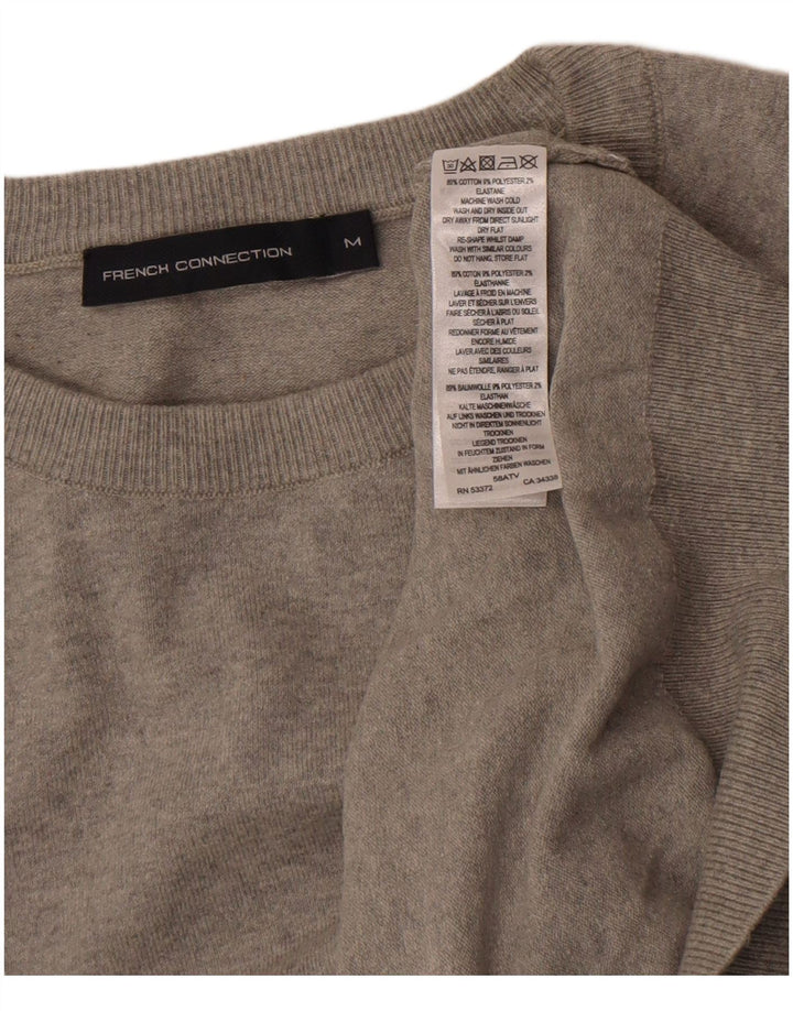 French Connection Herre Crew Neck Jumper Sweater Medium Grey Bomuld