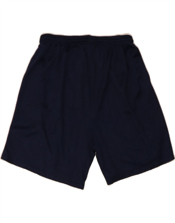 RUSSELL ATHLETIC Womens Sport Shorts UK 14 Large Navy Blue Polyester Vintage Russell Athletic and Second-Hand Russell Athletic from Messina Hembry 