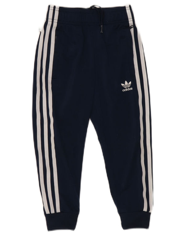 ADIDAS Træningsdragt til drenge Bukser Joggers 4-5 år Marineblå polyester