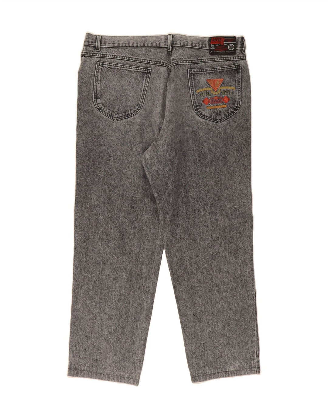 RIFLE Mens Straight Jeans W38 L29 Grey Vintage Rifle and Second-Hand Rifle from Messina Hembry 