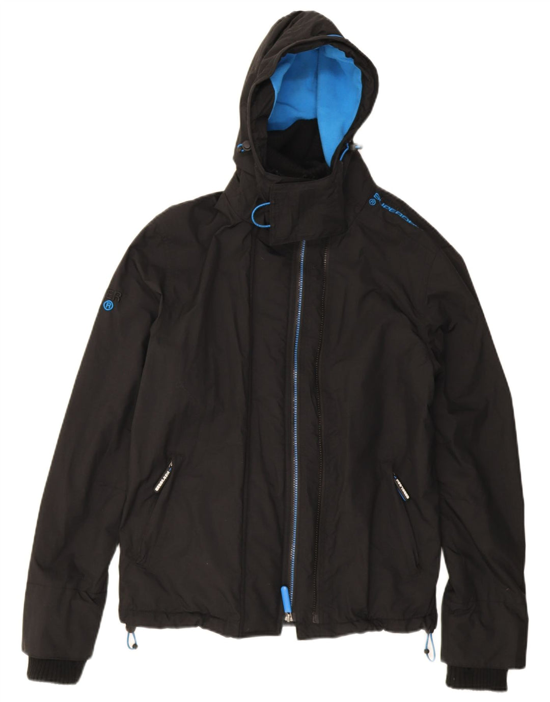 Superdry Herre The Windcheater Graphic Windbreaker Jacket UK 36 Small Black