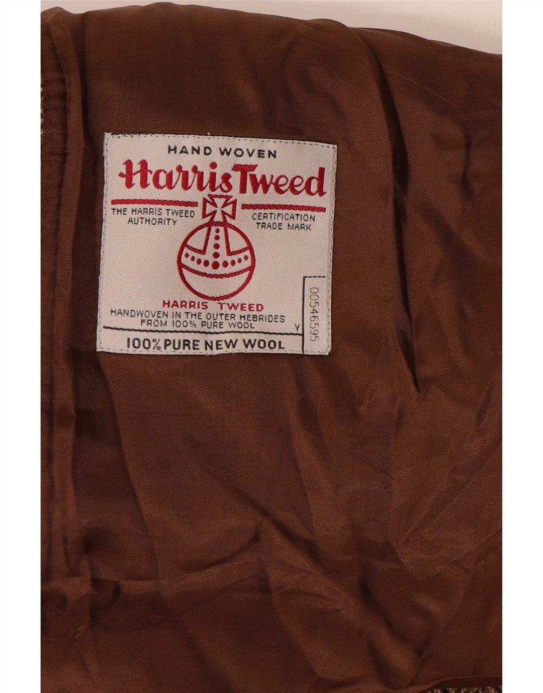 Harris Tweed Herre Blazer Jacket UK 44 2XL Brown Herringbone Classic