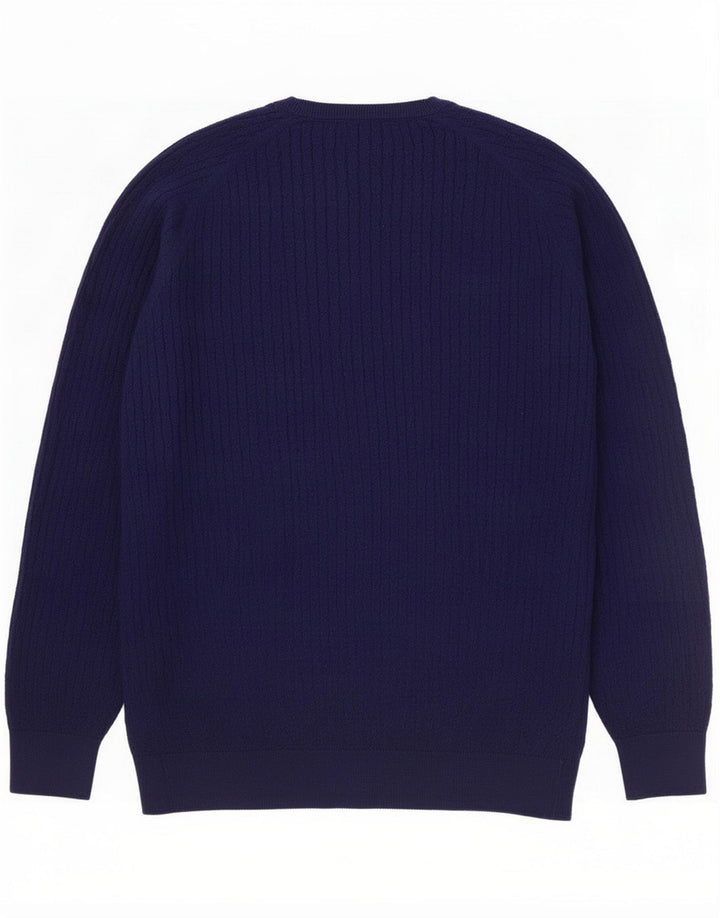Massimo Dutti Herre sweater med rund hals Medium Blå Bomuld