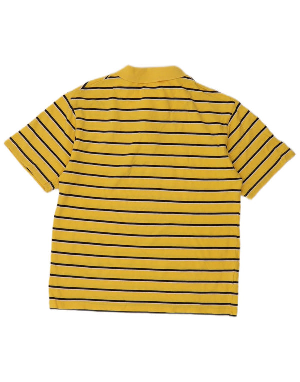 Izod Boys Polo Shirt 13-14 år Stor gulstribet bomuld