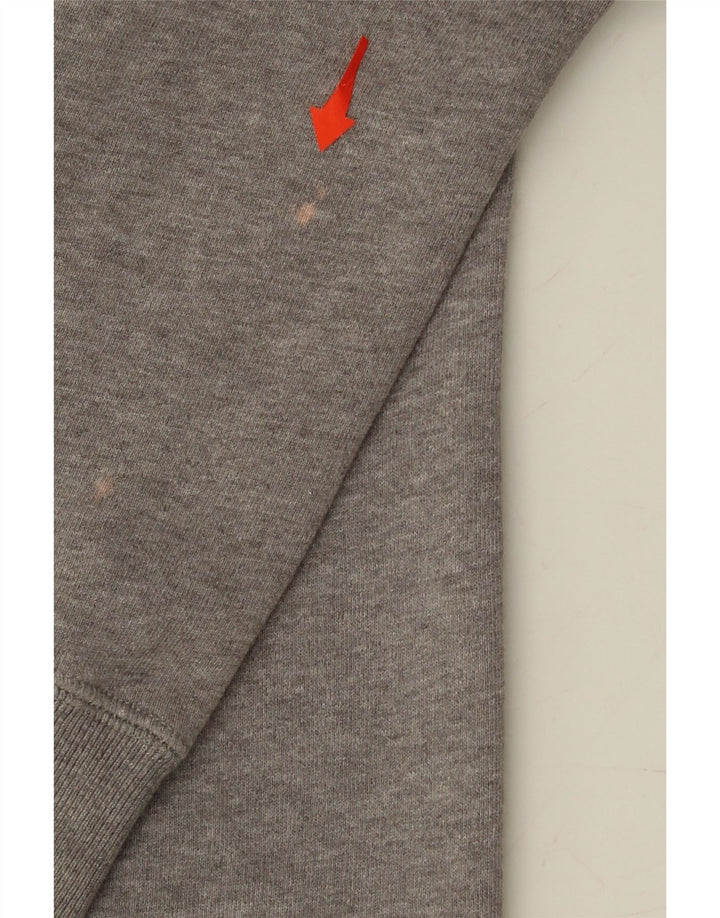 JACK WILLS Womens Salcombe Devon Graphic Hoodie Jumper UK 10 Small Grey Vintage Jack Wills and Second-Hand Jack Wills from Messina Hembry 