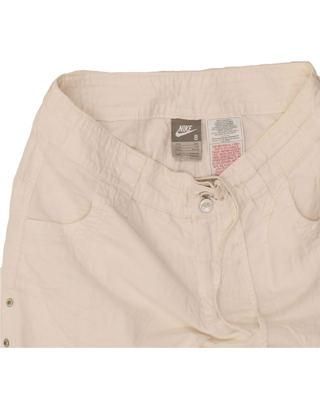 NIKE Womens Casual Shorts US 8 Small W28 White Cotton Vintage Nike and Second-Hand Nike from Messina Hembry 