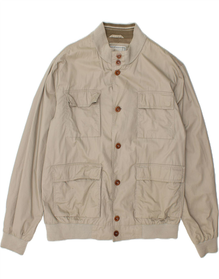 GEOX Mens Utility Jacket UK 46 3XL Beige Cotton Vintage Geox and Second-Hand Geox from Messina Hembry 