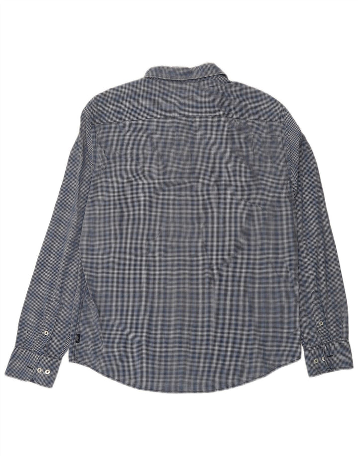 Armani Jeans Herreskjorte XL Marineblå Gingham