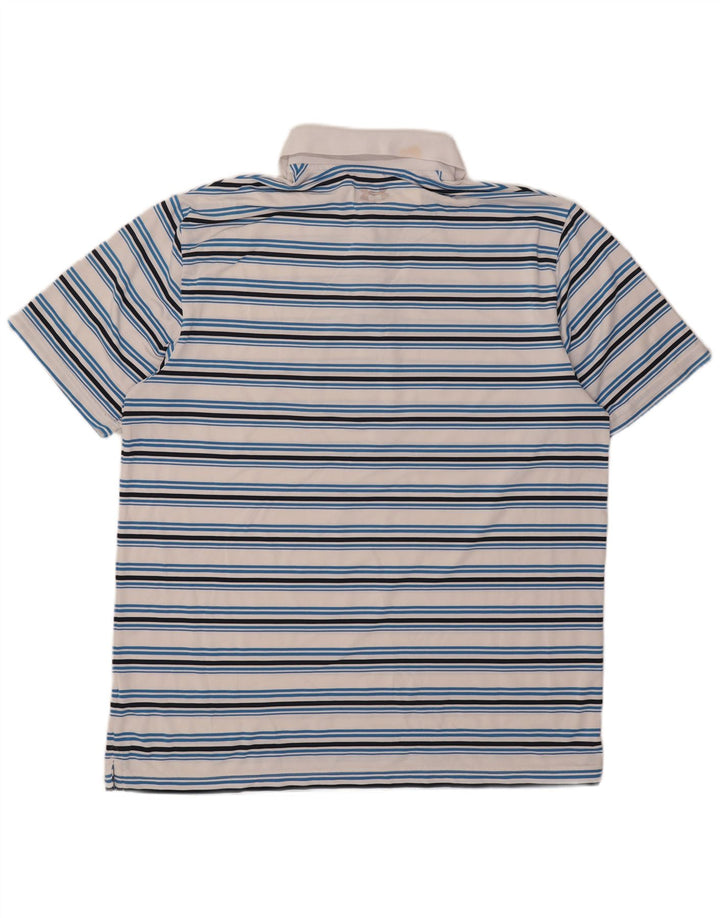 Under Armour Herre poloshirt XL Hvidstribet polyester