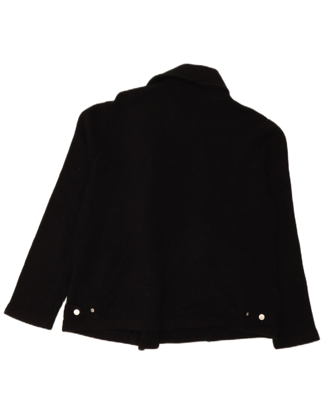 Laura Ashley Dame Full Zip Blazer Jacket UK 18 XL Sort lammeuld
