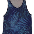 Zara Herre Grafisk Vest Top Medium Blue Floral Bomuld