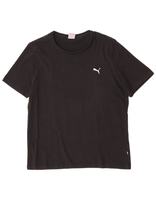 Puma Herre T-Shirt Top XL Sort Bomuld