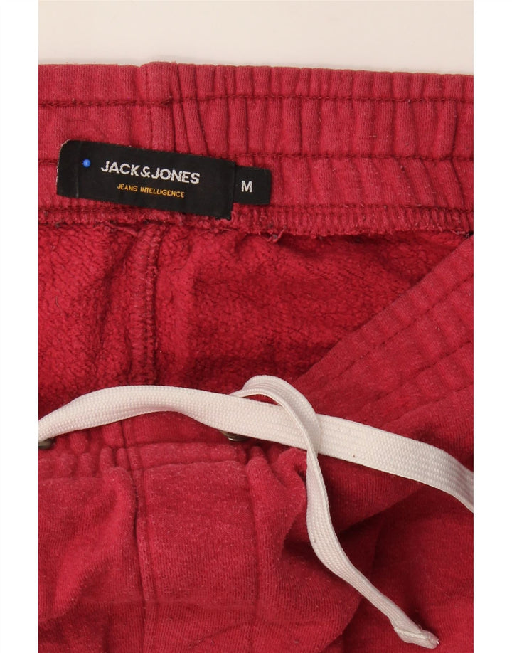 JACK & JONES Mens Graphic Tracksuit Trousers Joggers Medium Red Cotton Vintage Jack & Jones and Second-Hand Jack & Jones from Messina Hembry 